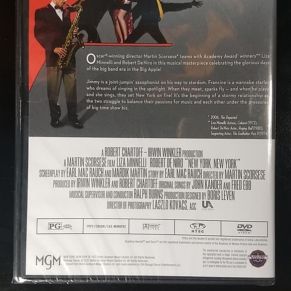 Factory Sealed New York, New York DVD by M. Scorcese feat De Niro & Minelli 1977 - Picture 4 of 6